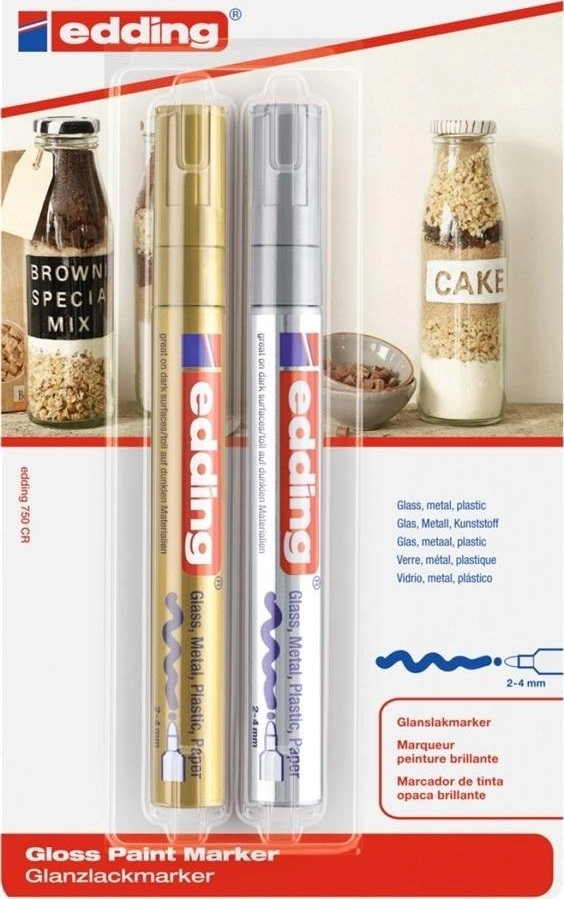 Glossy oil marker 2-4mm 2 colors