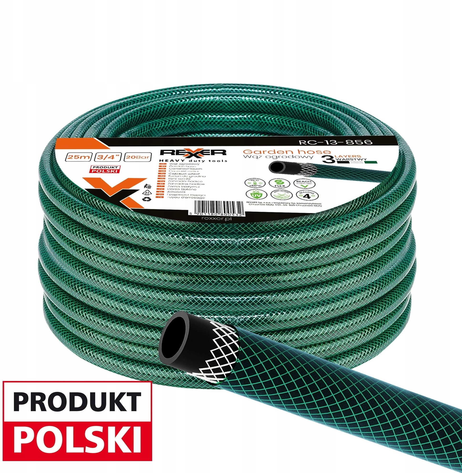 Ehrle 3-LAYER GARDEN HOSE 3/4 25M