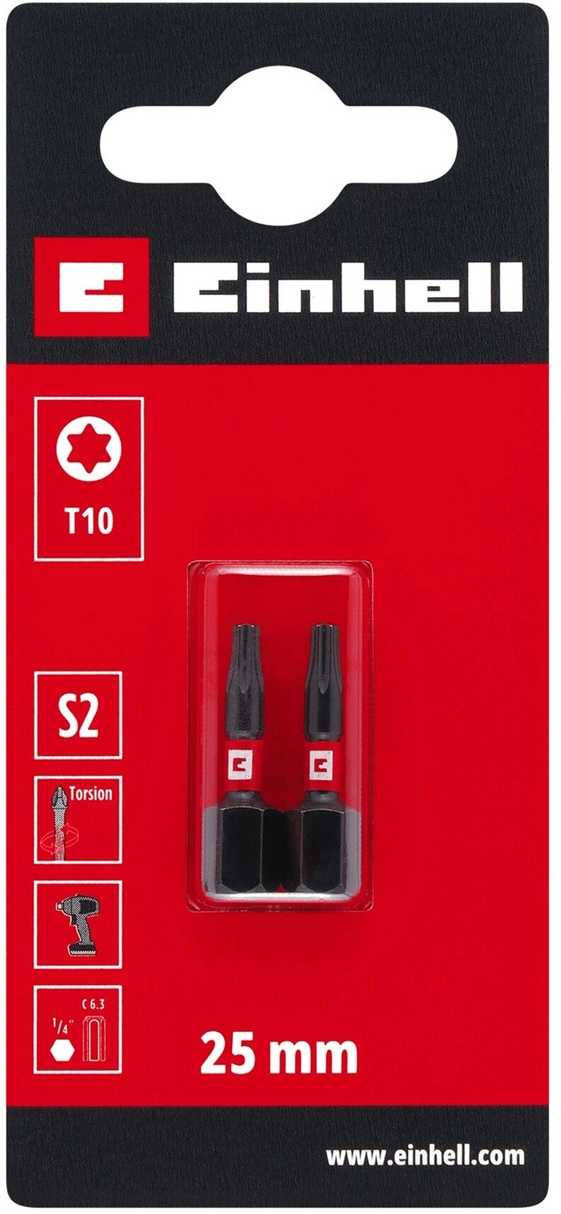 BITY PODWÓJNIE SKRĘTNE T10 S2 25MM