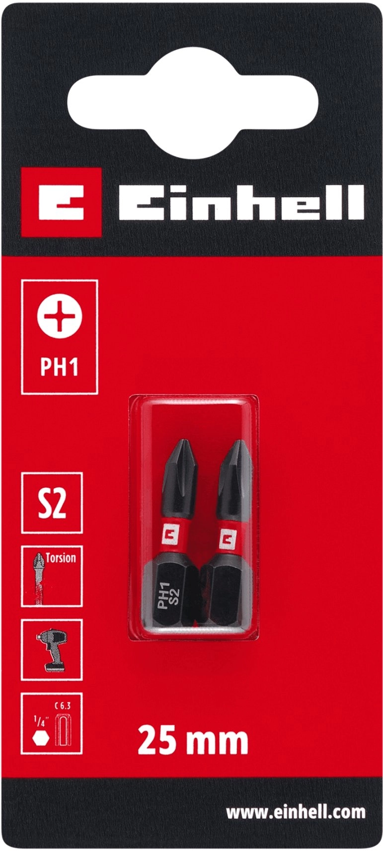 SWIVEL BITS PH1 S2 25 MM