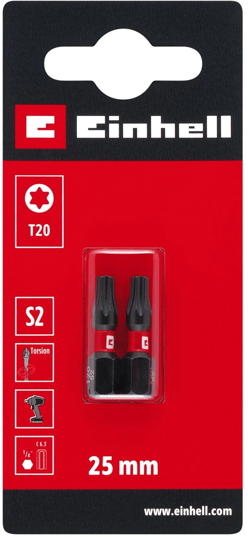 DOUBLE TORSION BITS T20 S2 25MM
