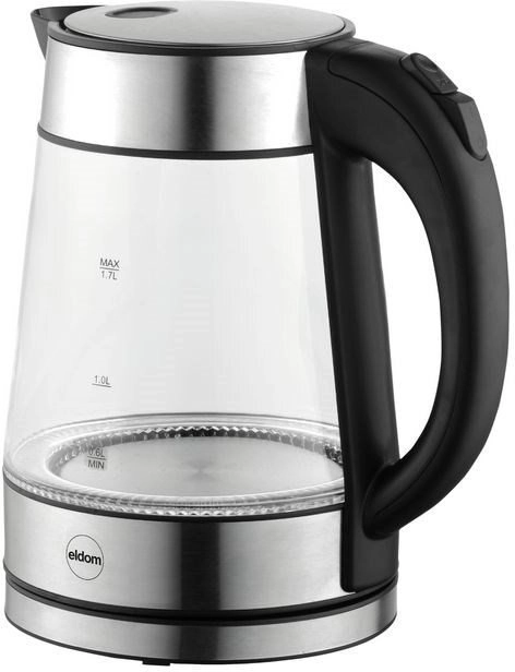 Eldom kettle ELDOM GLASS CORDLESS KETTLE
