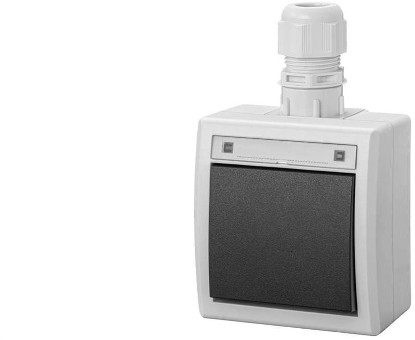 AQUANT 2K surface-mounted switch 1-pole (staircase)