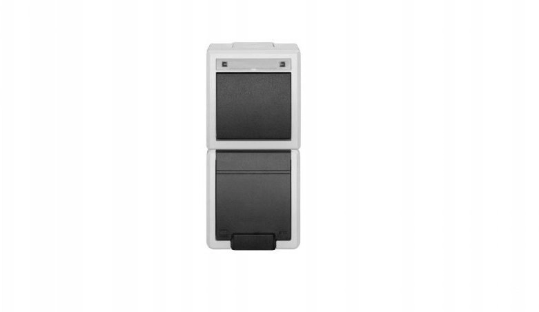 Elektro-Plast AQUANT set surface-mounted vertical single-pole
