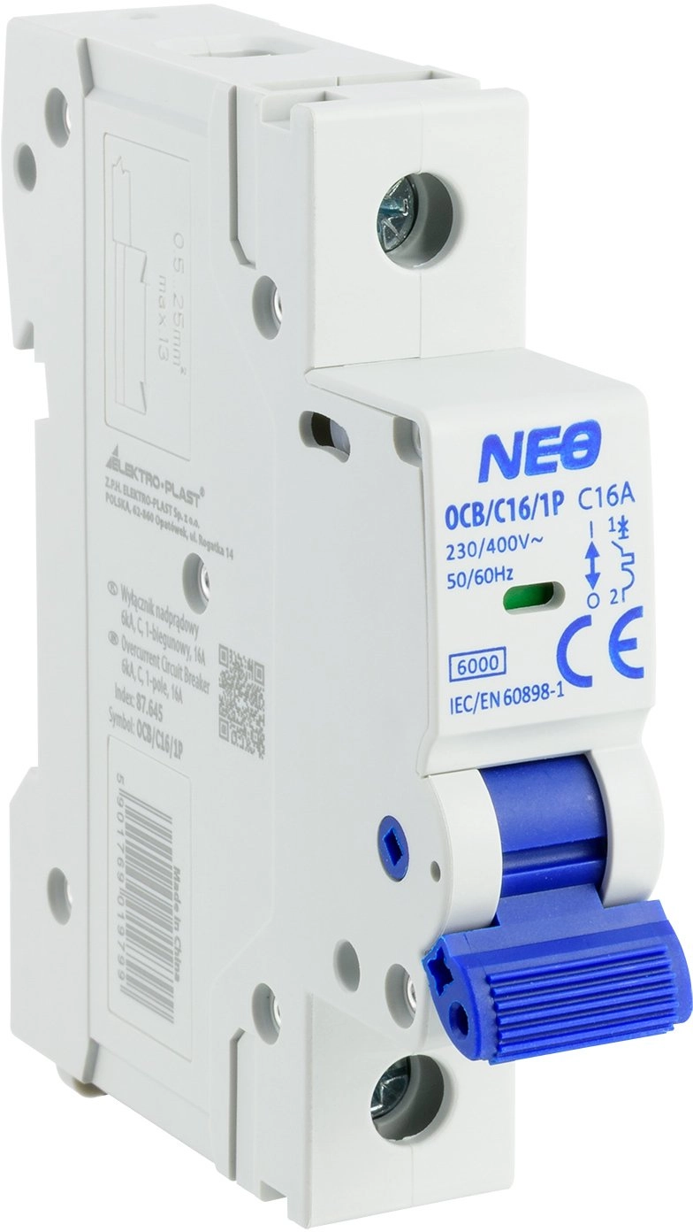 Circuit breaker 1P C 16A 6kA