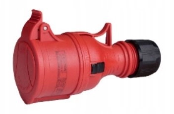 Portable socket 16A 5P 400V red