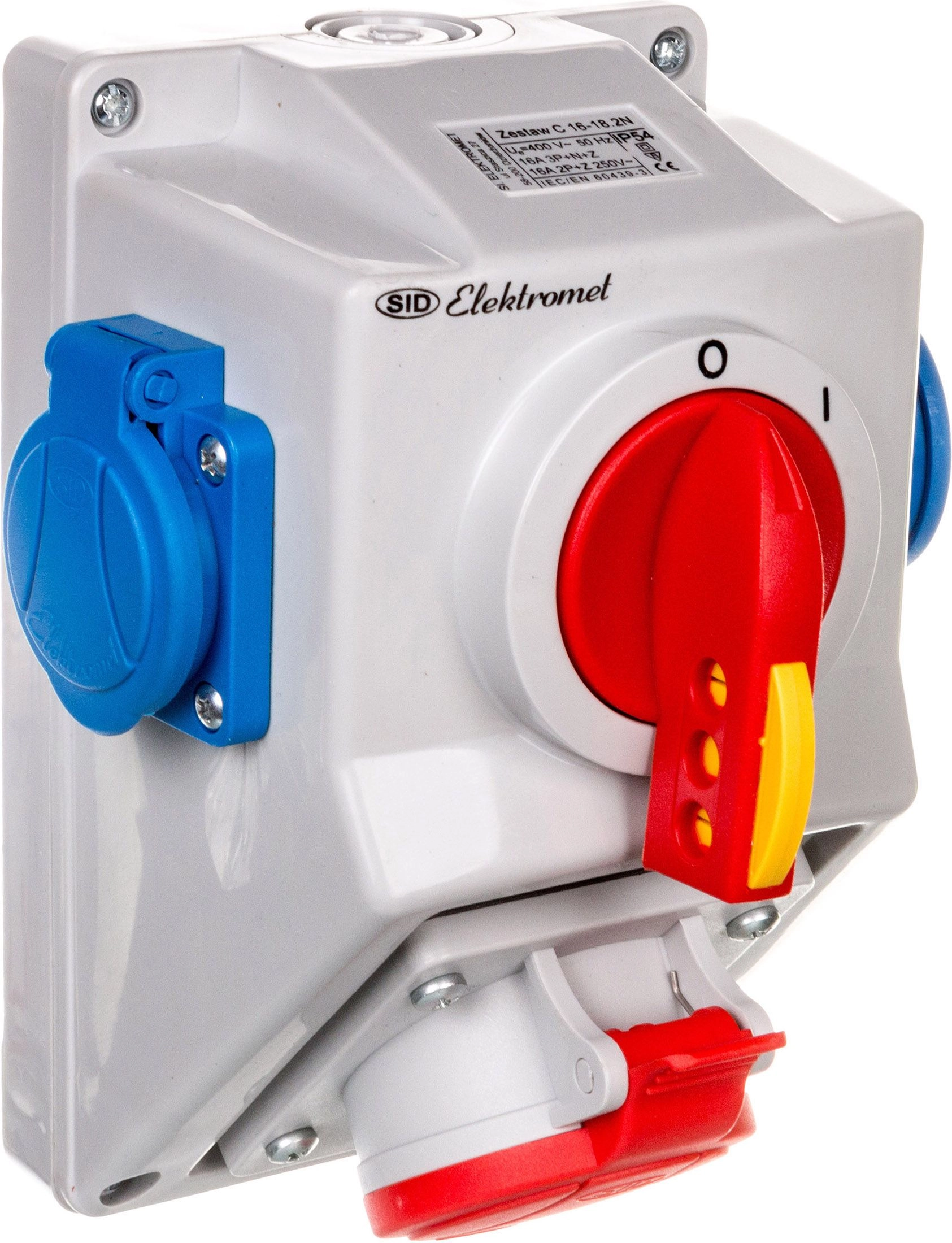 Elektromet Zestaw instalacyjny rozłącznikiem O-I 1x16A