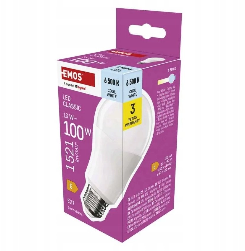 EMOS LED CLS A60 13W(100W) 1521lm
