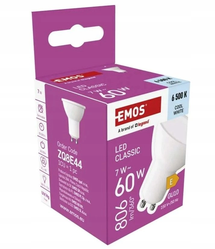 LED CLS MR16 7W(60W) 806 lm