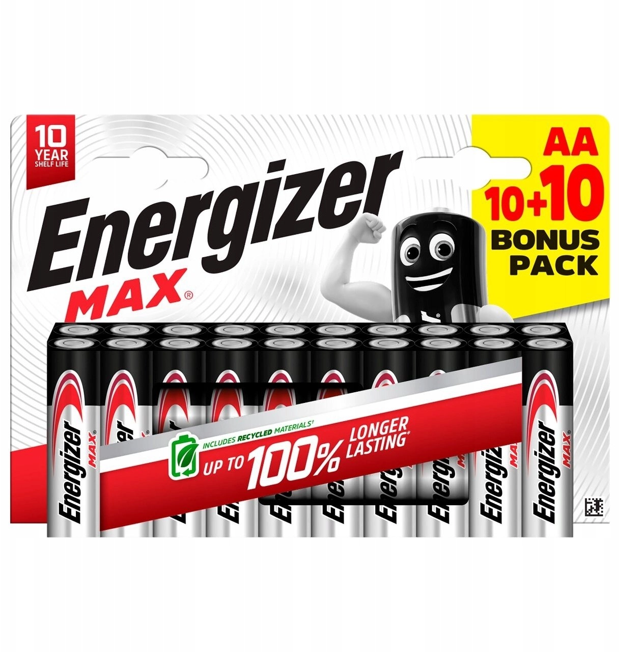 BATTERY ENERGIZER MAX AA LR6 10+10
