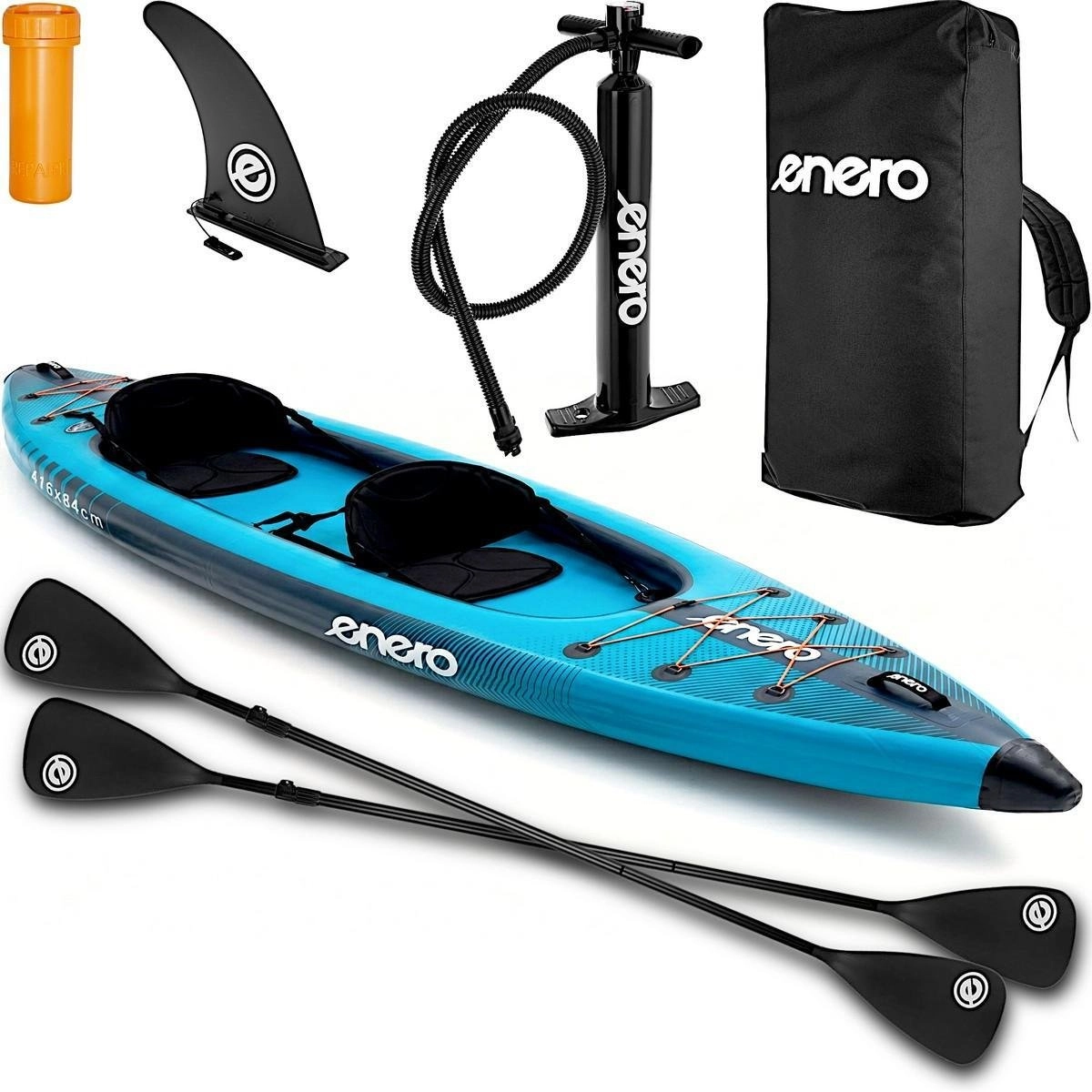 Enero 2-PERSON KAYAK 465x74x42CM LAMINATED PVC