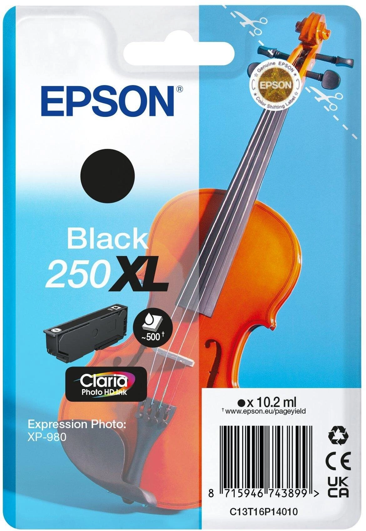 Epson 250XL - 10.2 ml
