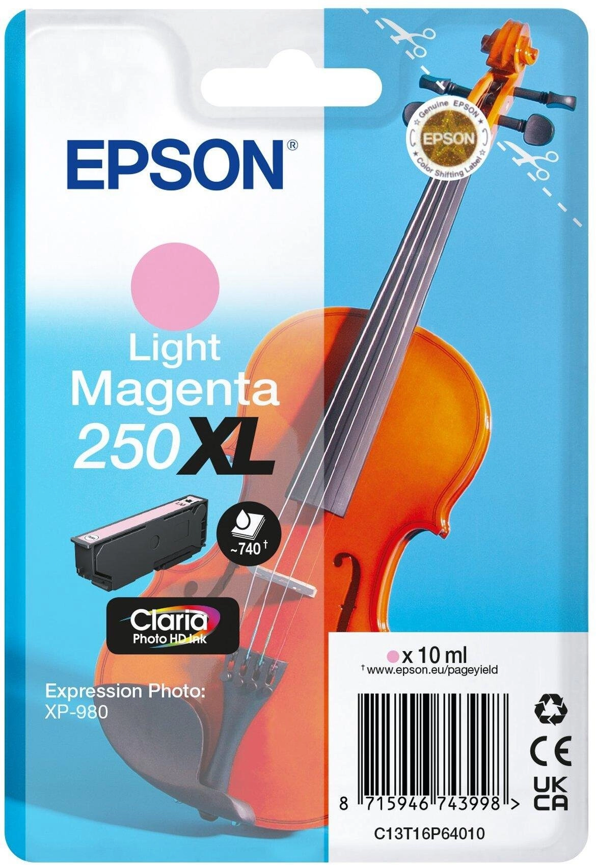 Epson 250XL - 10 ml -
