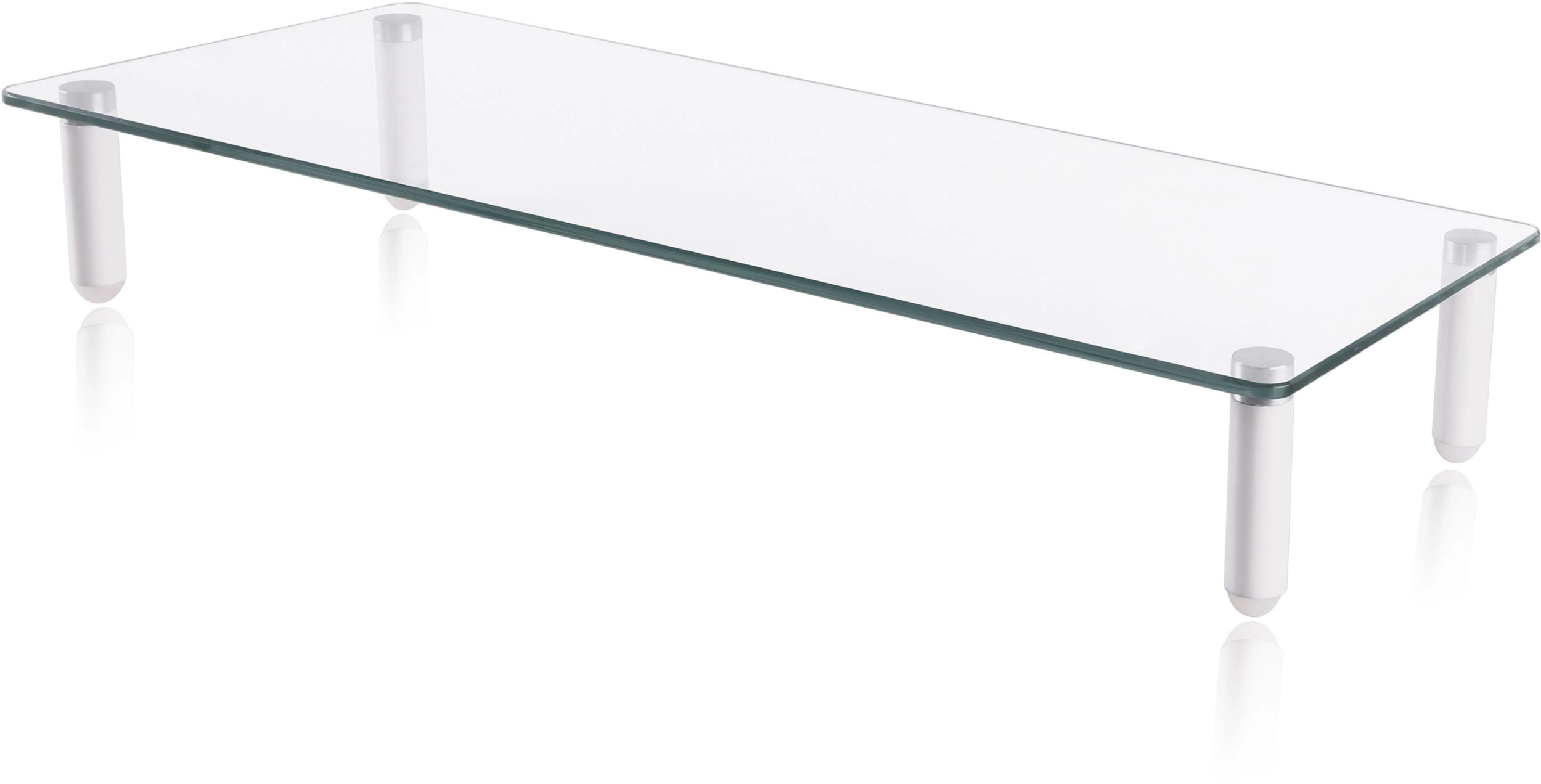 Equip monitor table riser glass table