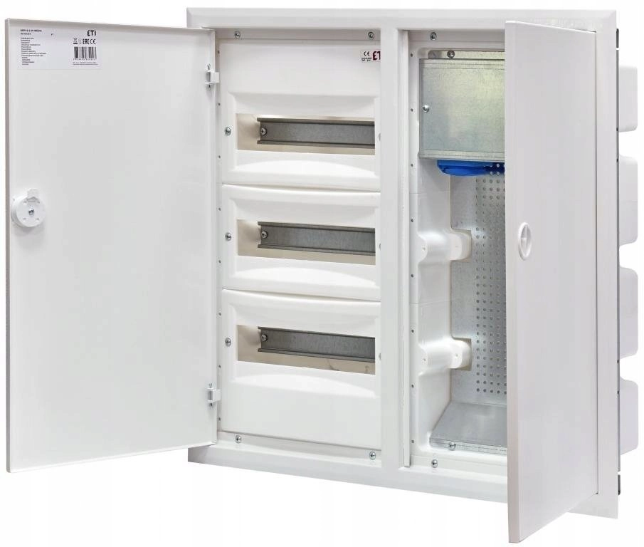 Eti-Polam Hybrid switchgear 3x12 flush-mounted door