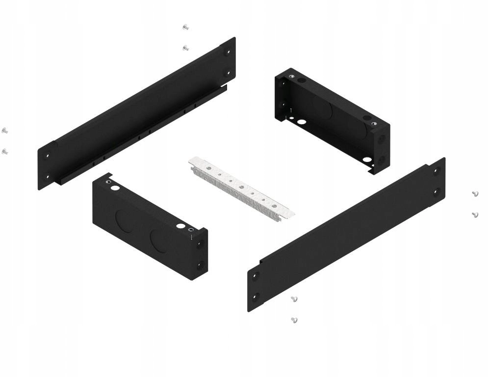 Plinth 100 mm high RAL9005 for