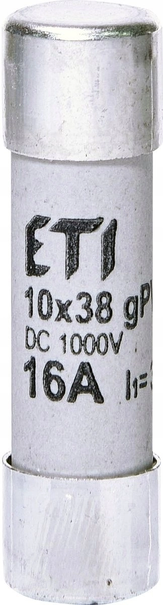 Cylindrical fuse insert PV 10x38mm 16A