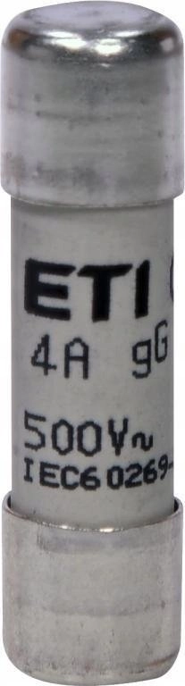Wkładka topikowa cylindryczna CH10x38 gG 4A/500V