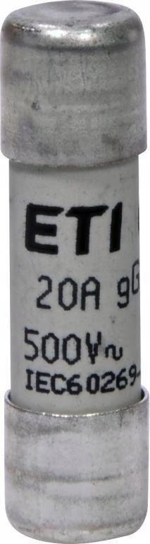 Wkładka topikowa cylindryczna CH10x38 gG 20A/500V