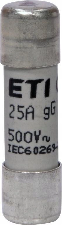 Wkładka topikowa cylindryczna CH10x38 gG 25A/500V