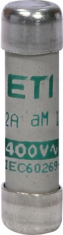 Wkładka topikowa cylindryczna CH8x32 aM 2A/400V002652001