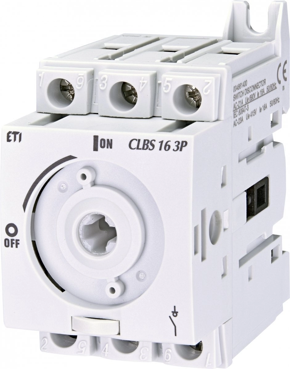 Switch disconnector 3P 16A/690V AC mounting