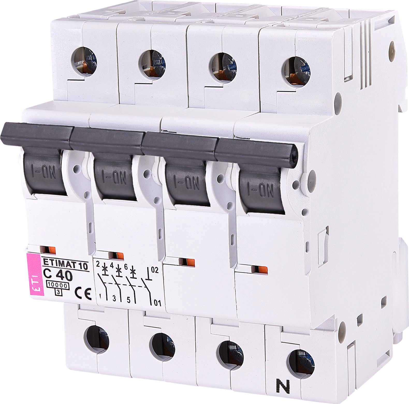 Eti-Polam Circuit breaker 3P+N C 40A