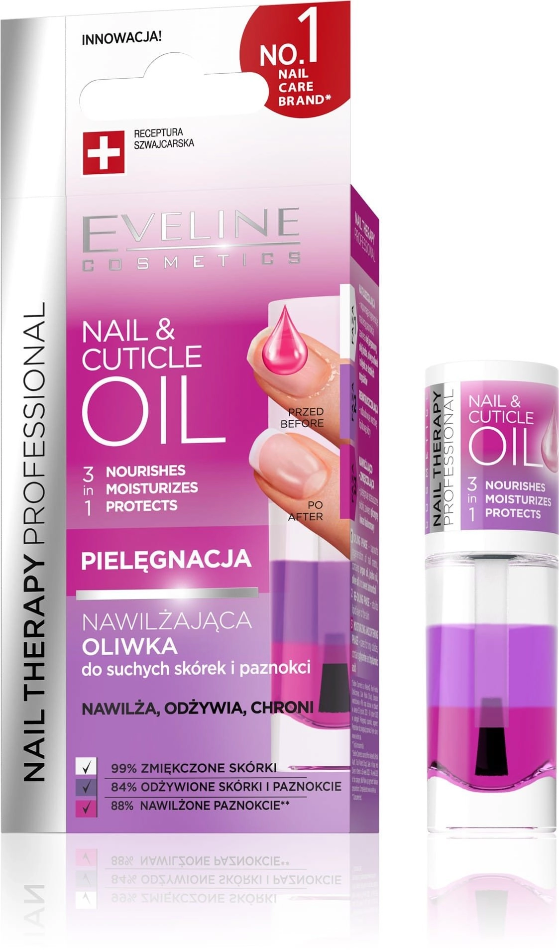 EVELINE Nail Therapy Professional Nawilżająca Oliwka