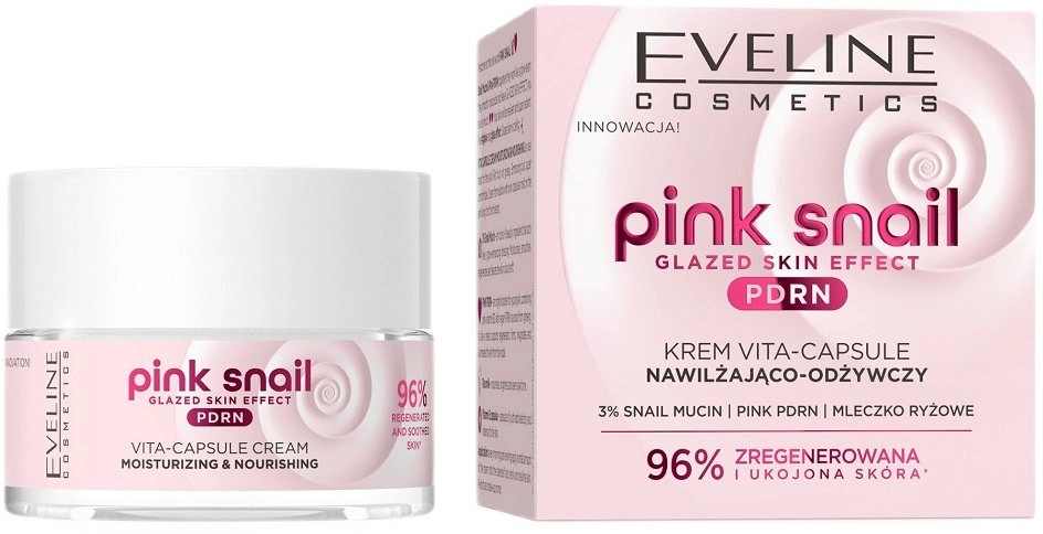 EVELINE PINK SNAIL Moisturizing-nourishing day/night cream