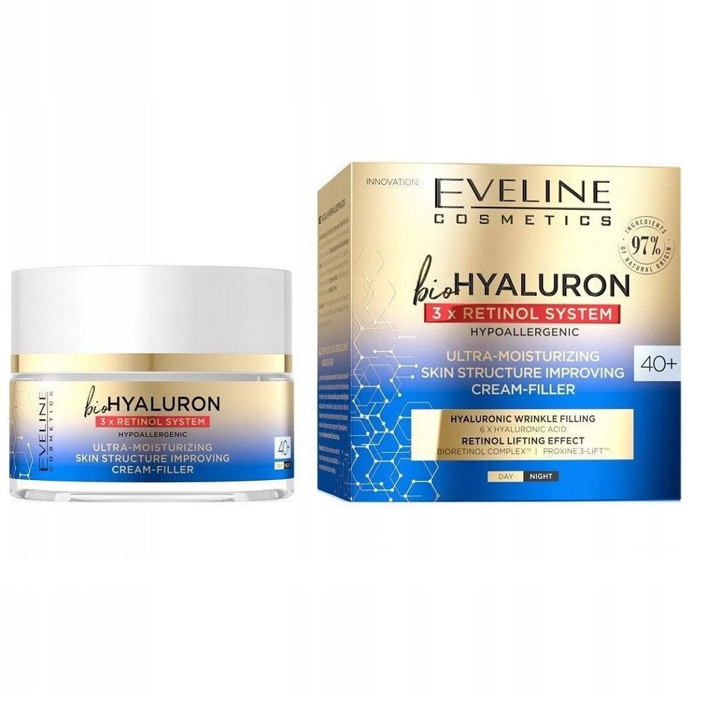EVELINE_BioHyaluron 3x Retinol System 40+ ultra-moisturizing