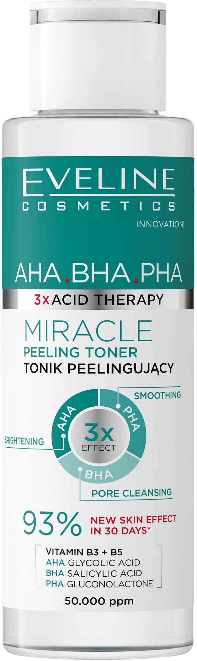 EVELINE 3xAcid Therapy Tonik peelingujący 110ml