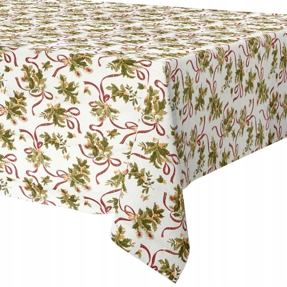 Excellent Houseware Stain-resistant Christmas tablecloth 180x130CM