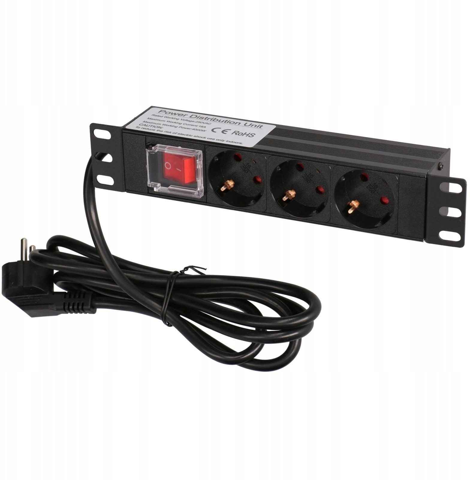 EXTRALINK 10" 1U 3 SOCKET EU