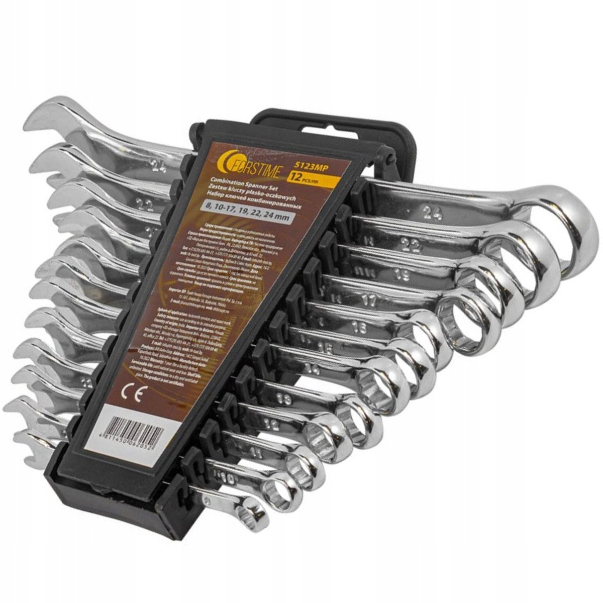 Set of 12-piece combination wrenches. (6-22mm)