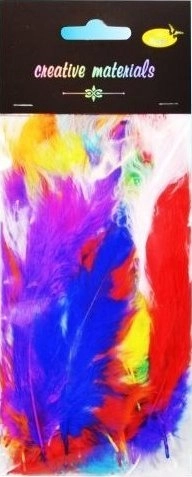 Soft fleece feathers 10cm 5g 592289
