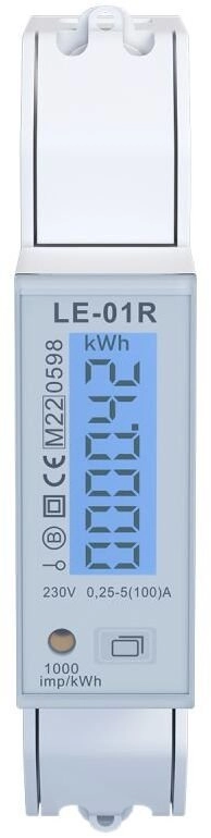 Single-phase energy meter  active and reactive