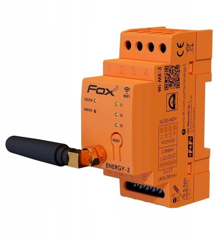 FOX Monitor-energy consumption meter  3-phase 400A