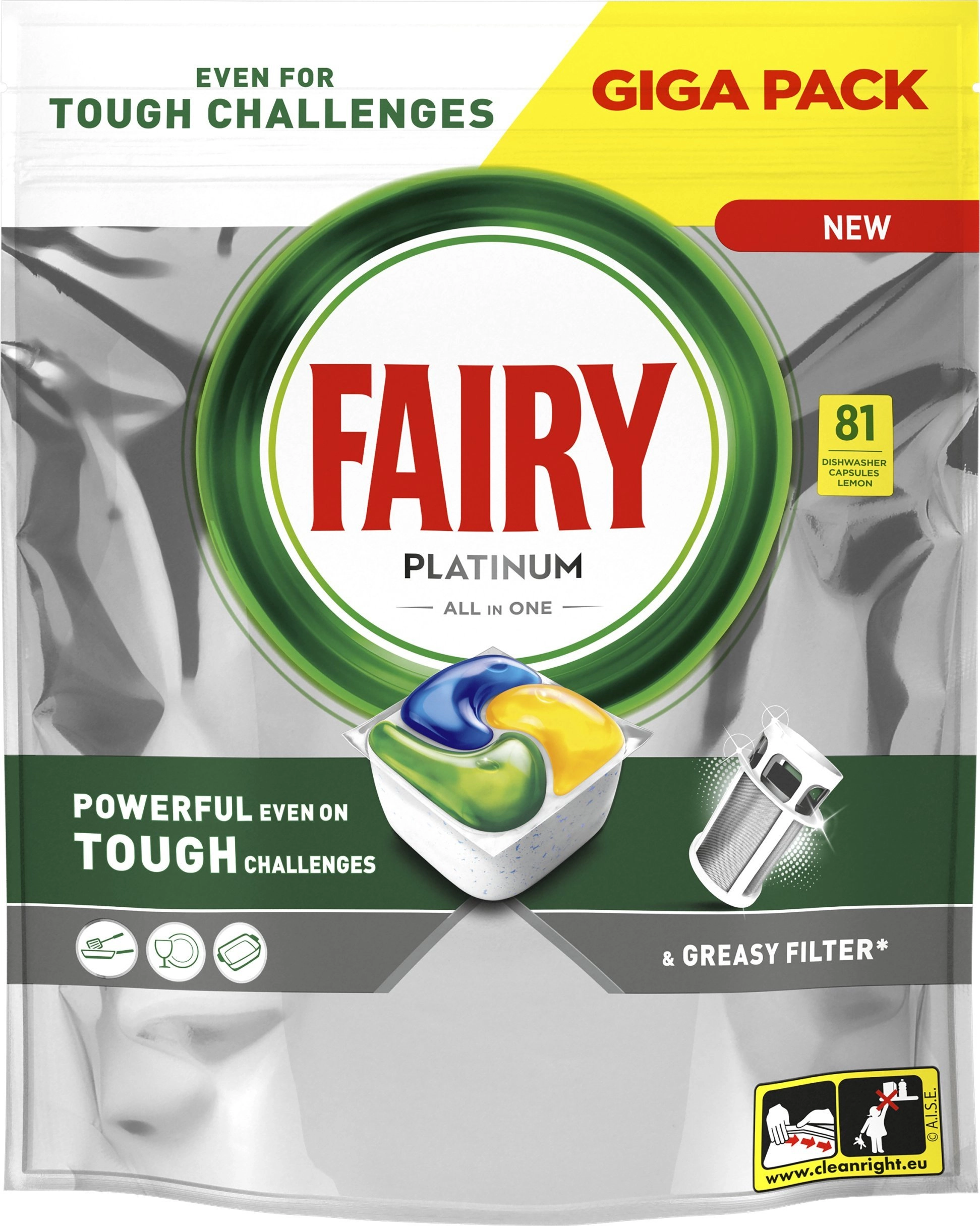 Fairy Kapsułki do zmywarki Platinum All