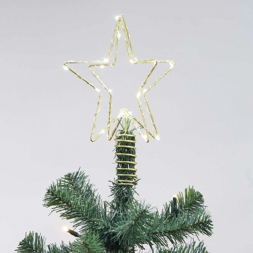3D Christmas star w/LED and connector