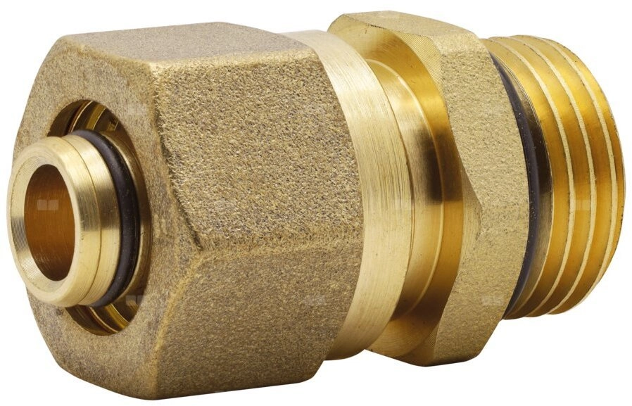 Nipple 1/2x1/2 with compression connector for