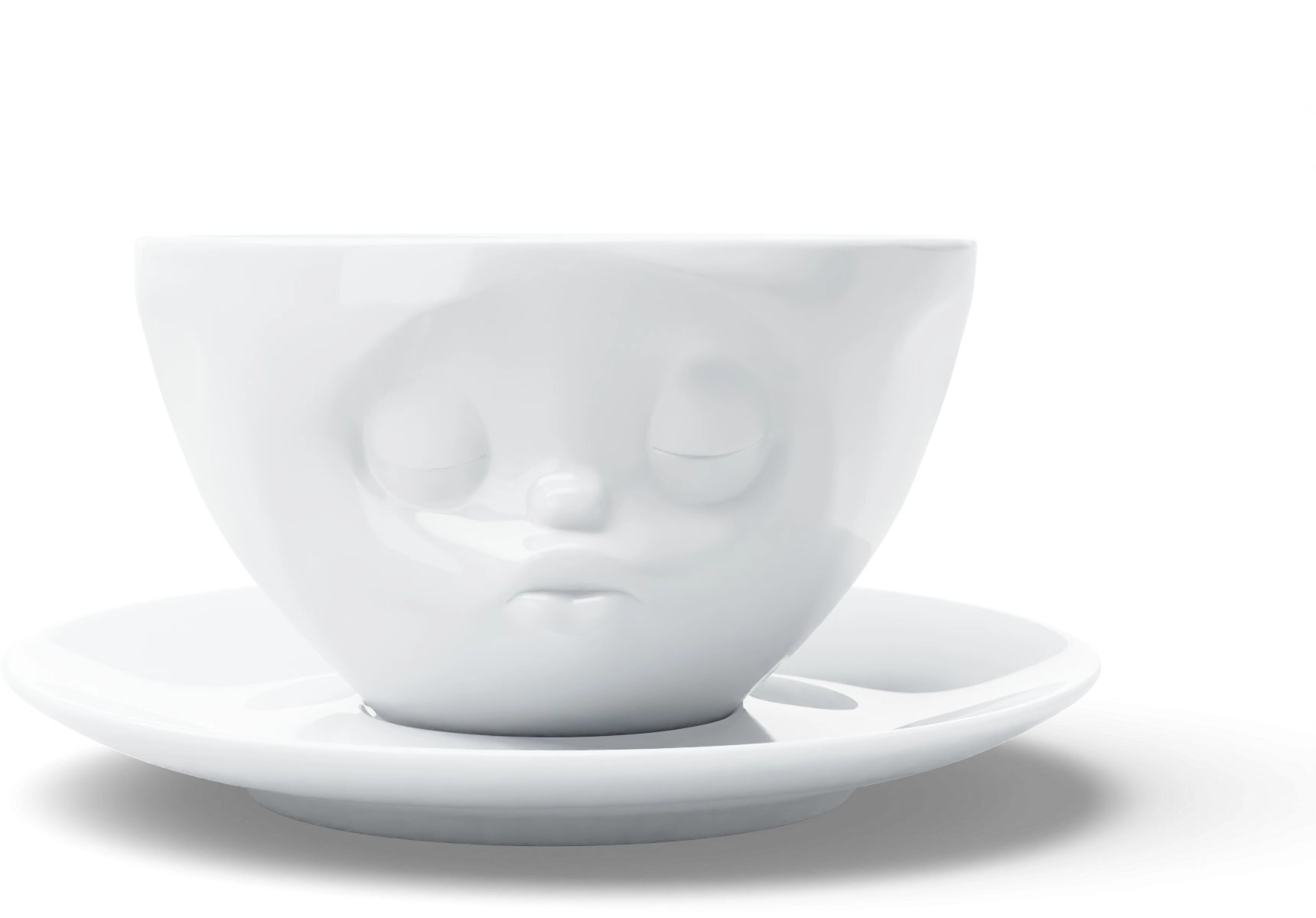 FIFTYEIGHT Kaffeetasse 200ml - Küssend weiß
