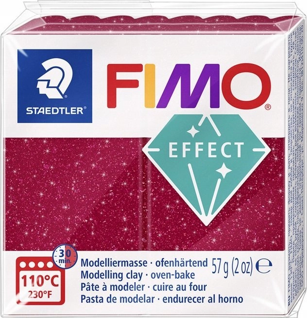 STAEDTLER FIMO 8010-602  modeling clay  red