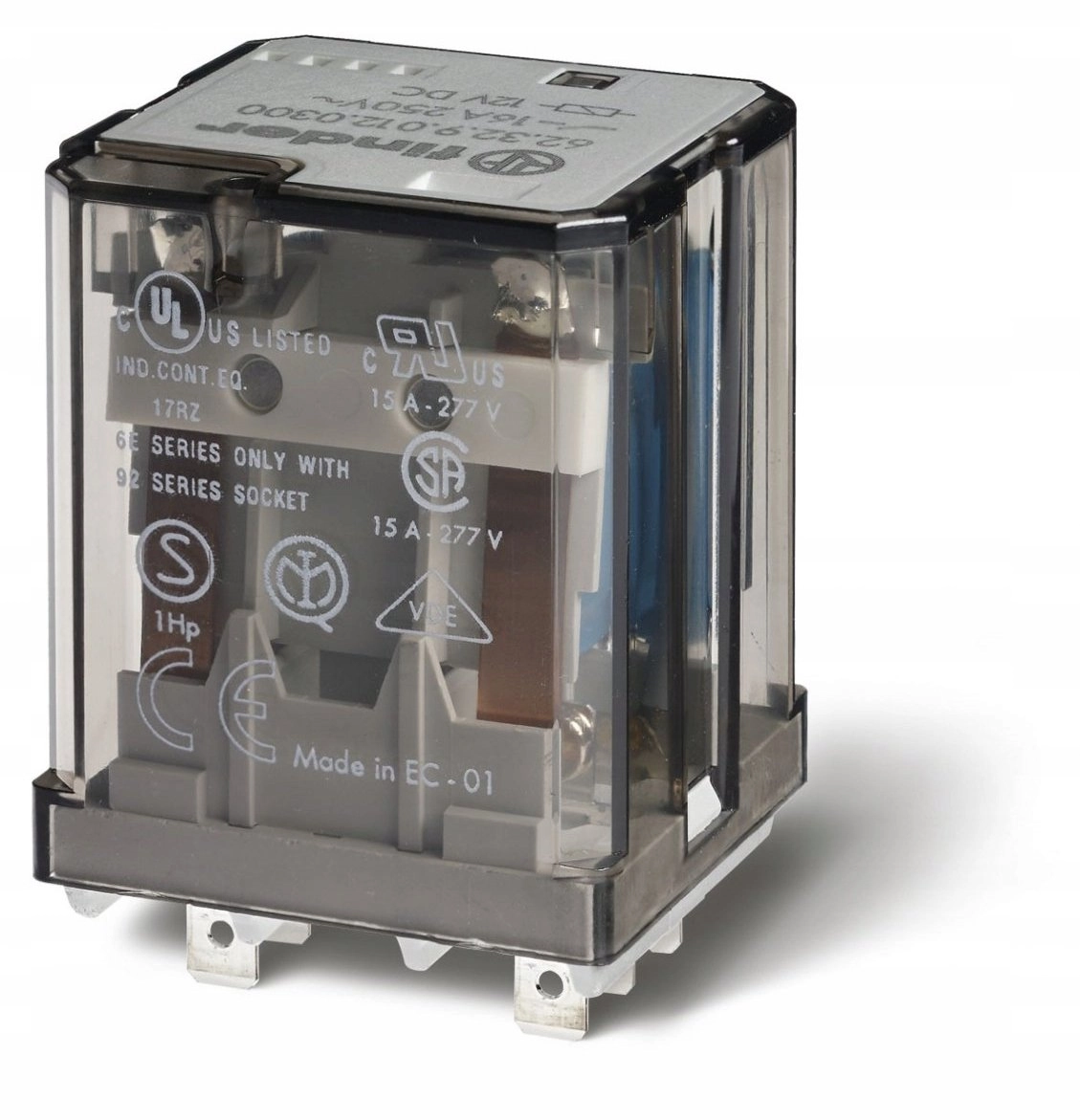 Industrial relay for 92.x3 series