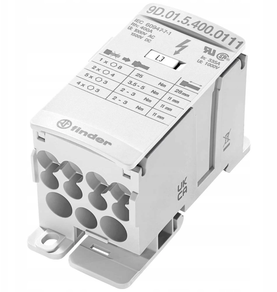 Finder Distribution block 400A input 1x185mm2