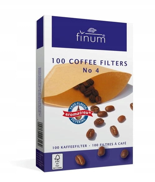 Finum No.4 Brown coffee filters