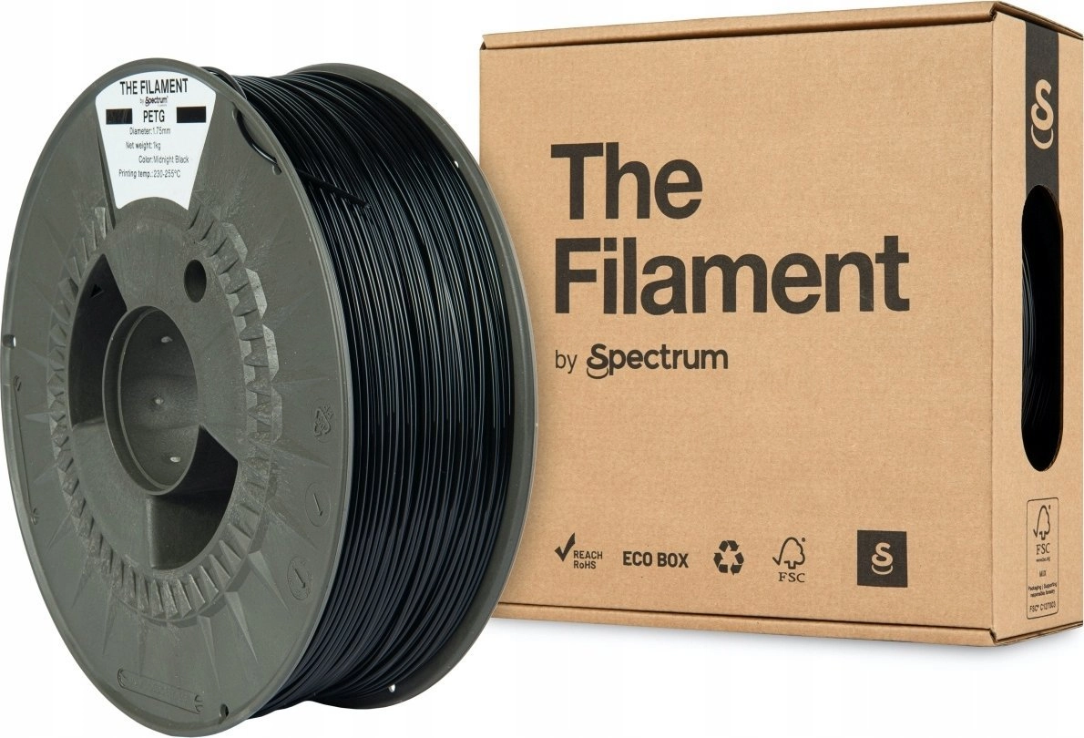 Filaments PET-G midnight black 1kg Spectrum