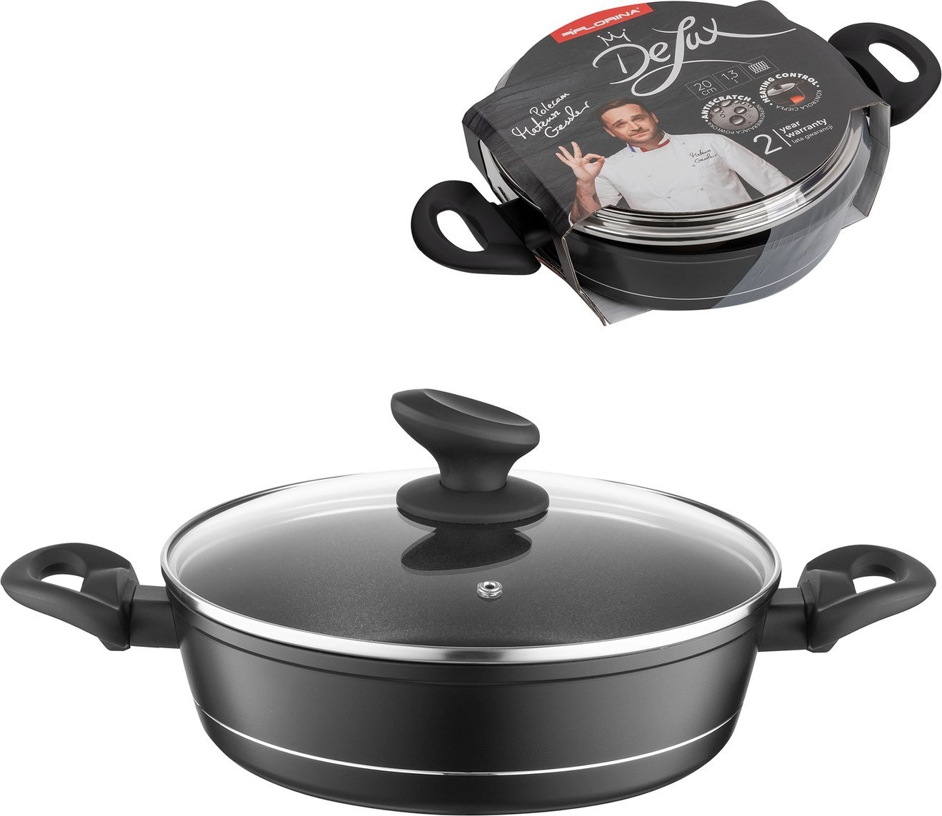 Florina Low aluminum pot Florina Delux