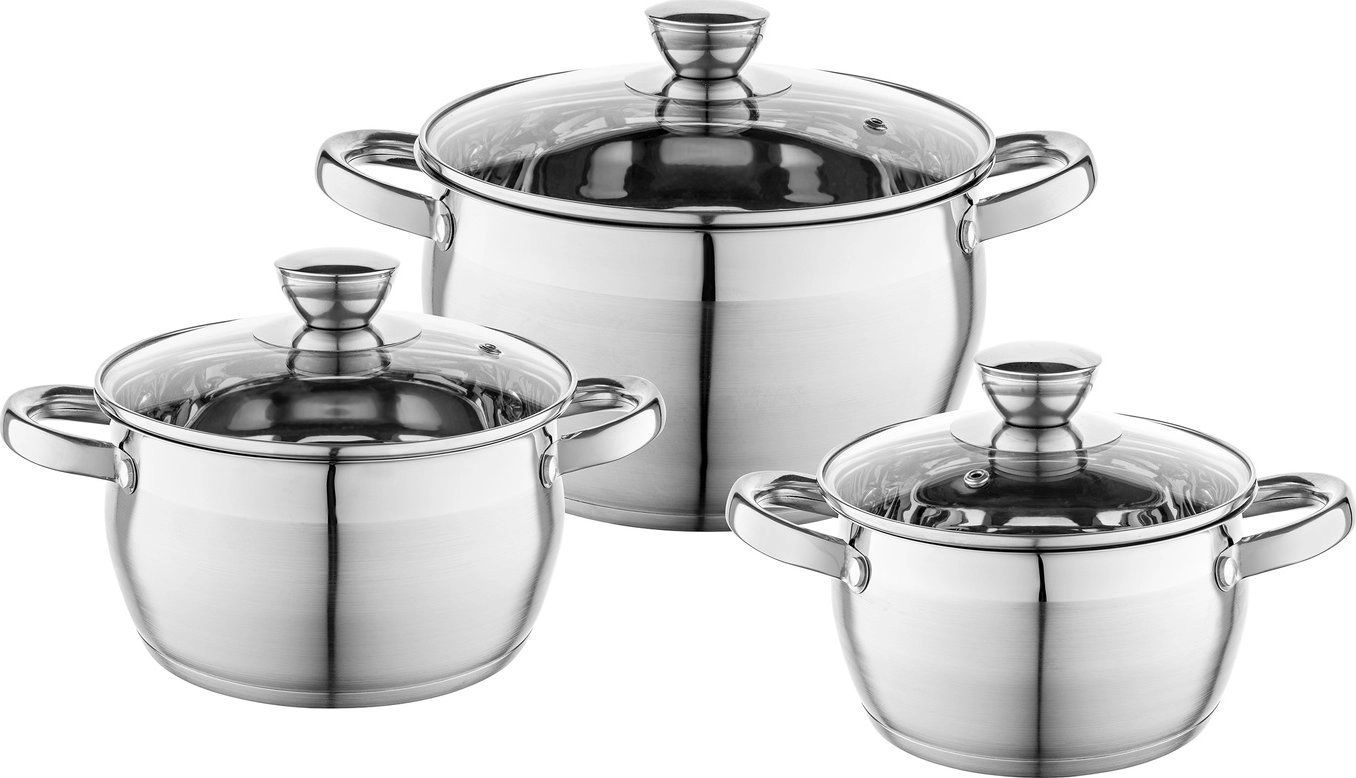 Florina Set of stainless steel pots