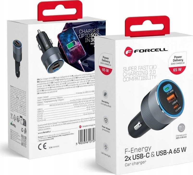 ForCell charger FORCELL F-ENERGY Alu car