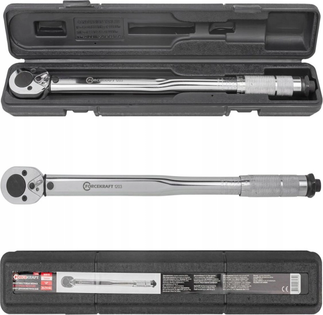 Forcekraft Torque wrench 28-210Nm 1/2`` FK-1203